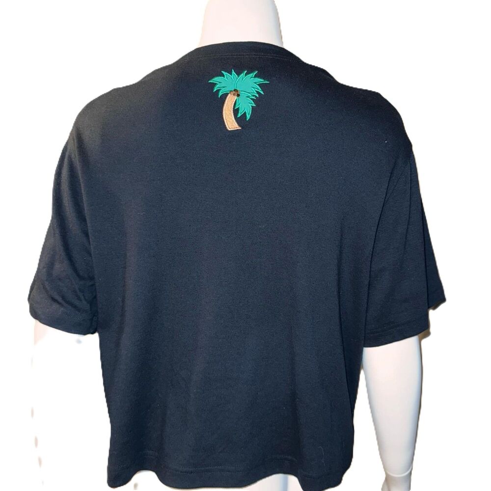 Bechamel Palm Tree Button Up Blouse Size Large - image 3